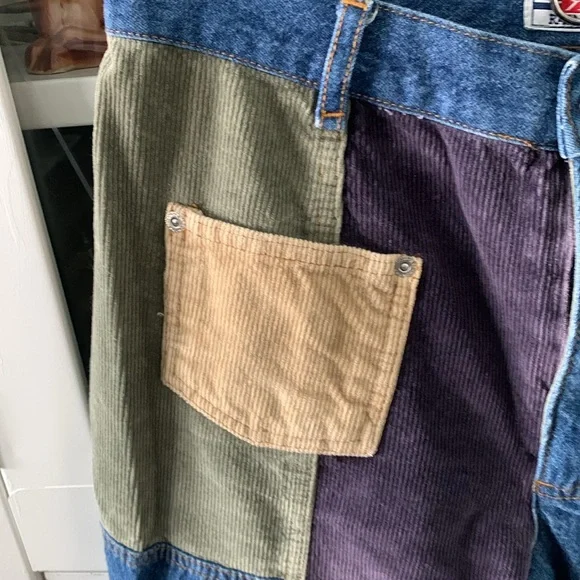 Rainbow Colorful Patchwork jeans vintage sz 6 euc - Picture 2 of 12